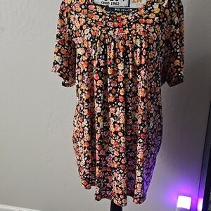 Floral Short Sleeve Dress